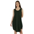 thumbnail image 1 of Inkmeso WoMen's Casual Loose Fit Sundress Sleeveless Henley Beach Dress w/ Patch Pocket, 1 of 7