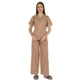 thumbnail image 1 of Inkmeso WoMen's Classic Short Sleeve Shirt and Pajama Pants Loungewear 2 Pc PJ Sleep Set, 1 of 7