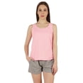 thumbnail image 1 of Inkmeso WoMen's Solid Tank Top W/ Shorts Nightwear Set Sleeveless Sexy Loungewear, 1 of 7