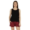 thumbnail image 1 of Inkmeso WoMen's Solid Tank Top W/ Shorts Nightwear Set Sleeveless Sexy Loungewear, 1 of 7