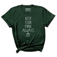thumbnail image 1 of Inkmeso Women Quote Top Keep Your Mind Always Lit Graphic Print Tee T-Shirt, 1 of 9