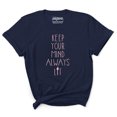 thumbnail image 1 of Inkmeso Women Quote Top Keep Your Mind Always Lit Graphic Print Tee T-Shirt, 1 of 9