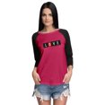 thumbnail image 1 of Inkmeso Women Raglan 3/4th Sleeve Tshirt&nbsp;Valentine's Day&nbsp;Gift Quote Love Graphic Top, 1 of 9