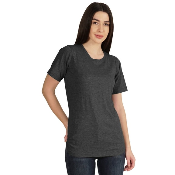 Inkmeso Womens Basic Crewneck Tshirt Short Sleeve Regular Fit Long Tee Workout Top