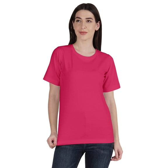 Inkmeso Womens Basic Tee Short Sleeve Solid Crew Neck Summer Tshirt Top