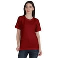 thumbnail image 1 of Inkmeso Womens Basic Tee Short Sleeve Solid Crew Neck Summer Tshirt Top, 1 of 8