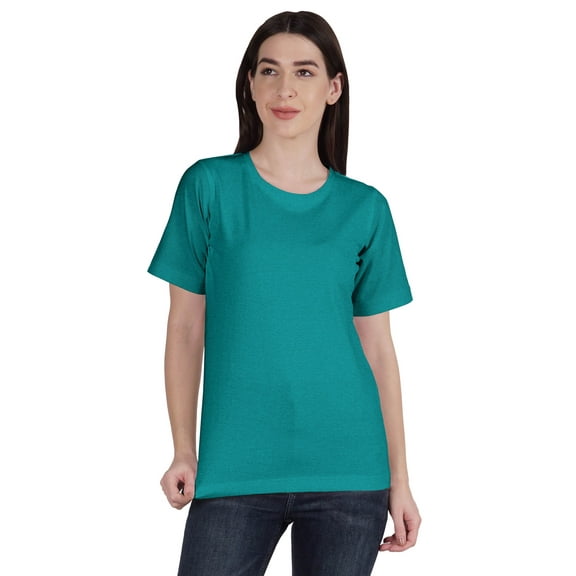 Inkmeso Womens Basic Tee Short Sleeve Solid Crew Neck Summer Tshirt Top