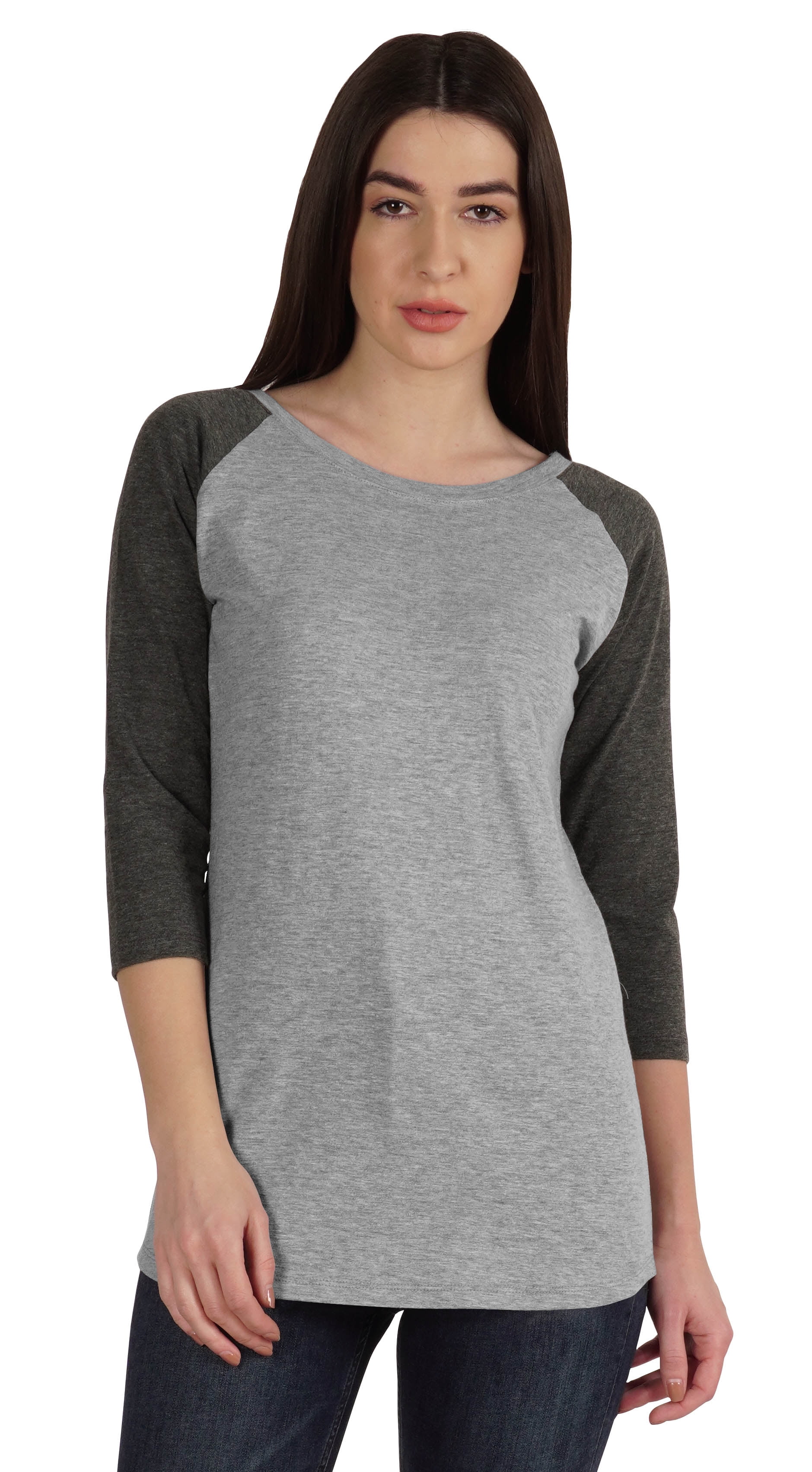 Inkmeso Womens Color Block Raglan Quarter Sleeve TShirt Baseball Tee Casual Sports Jersey Top