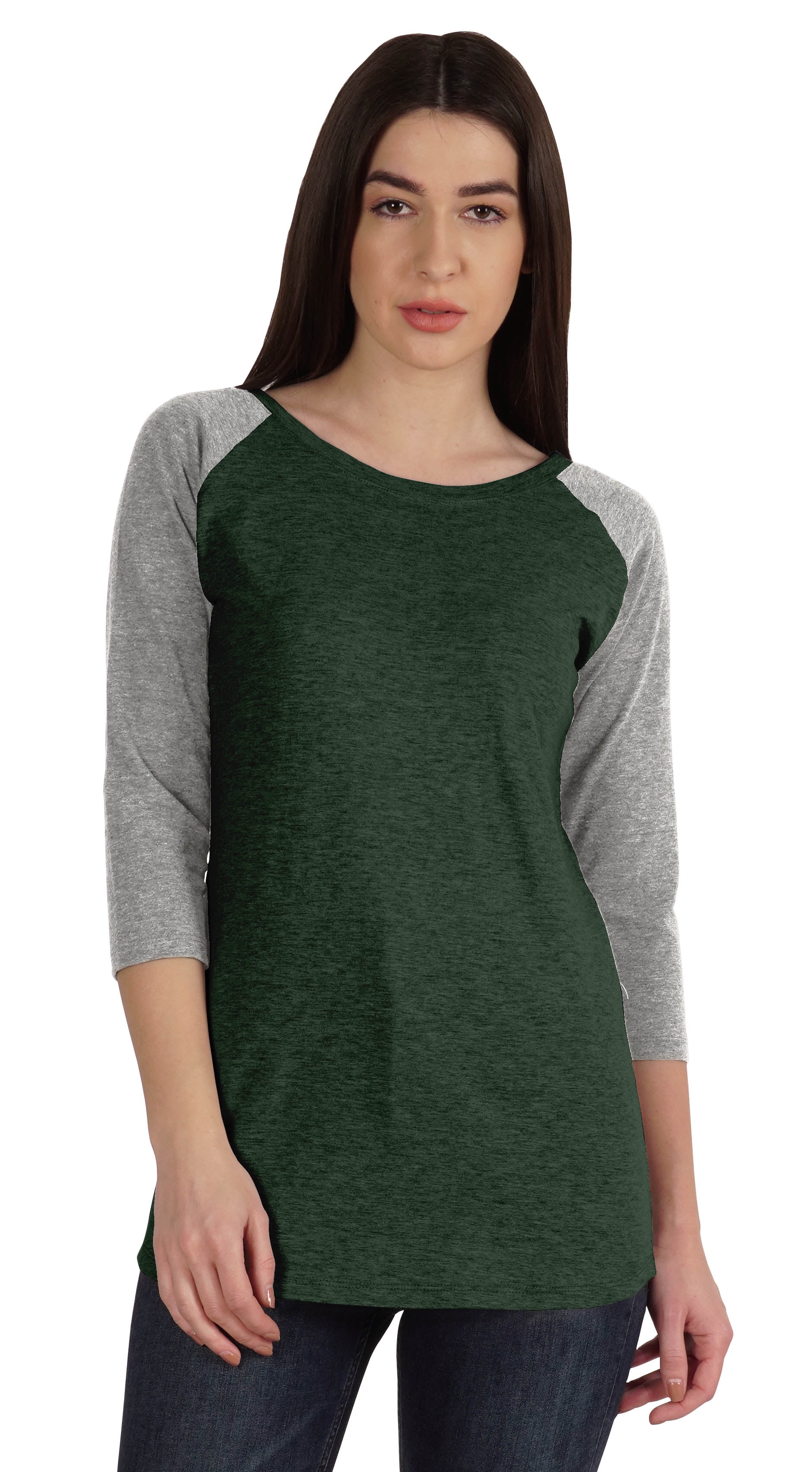 Inkmeso Womens Color Block Raglan Quarter Sleeve TShirt Baseball Tee Casual Sports Jersey Top