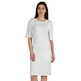 thumbnail image 1 of Inkmeso Womens Elbow Sleeve Regular Fit Tshirt Dress With Front Pockets, 1 of 8