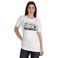thumbnail image 1 of Inkmeso Womens Officially Vaccinated Funny Pro-Vaccine Crew Neck T-shirt Tops, 1 of 8
