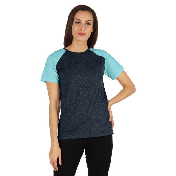 Inkmeso Womens Raglan Short Sleeve T-Shirt Regular Fit Casual Solid Basic Tee T-Shirts