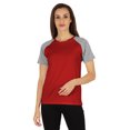 thumbnail image 1 of Inkmeso Womens Raglan Short Sleeve T-Shirt Regular Fit Casual Solid Basic Tee T-Shirts, 1 of 7