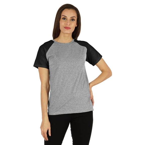 Inkmeso Womens Raglan Short Sleeve T-Shirt Regular Fit Casual Solid Basic Tee T-Shirts