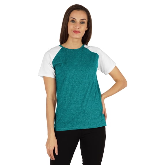 Inkmeso Womens Raglan Short Sleeve T-Shirt Regular Fit Casual Solid Basic Tee T-Shirts