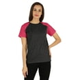 thumbnail image 1 of Inkmeso Womens Raglan Short Sleeve T-Shirt Regular Fit Casual Solid Basic Tee T-Shirts, 1 of 7