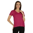 thumbnail image 1 of Inkmeso Womens Short Sleeve V-Neck Shirts Casual Regular Fit Tee T-Shirt Basic Tops, 1 of 7