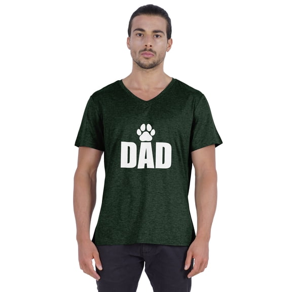 Inkmeso Mens Tshirt  Dad Graphic Tshirt For Dad's Cotton Jersey Tee Shirt For Dog Parent