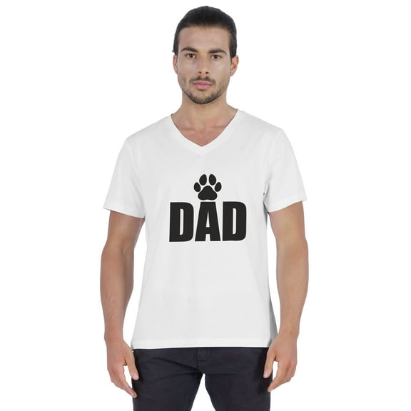 Inkmeso Mens Tshirt Dad Graphic Tshirt For Dad's Cotton Jersey Tee Shirt For Dog Parent