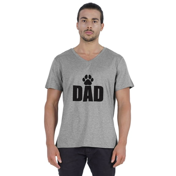 Inkmeso Mens Tshirt Dad Graphic Tshirt For Dad's Cotton Jersey Tee Shirt For Dog Parent