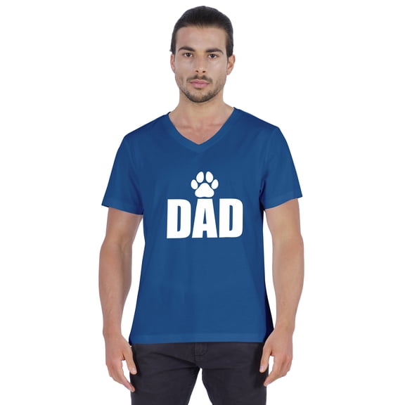 Inkmeso Mens Tshirt  Dad Graphic Tshirt For Dad's Cotton Jersey Tee Shirt For Dog Parent
