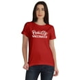 thumbnail image 1 of Inkmeso scoop-neck Proudly Vaccinated Funny Tee Pro-Vaccine T-shirt For Womens, 1 of 8