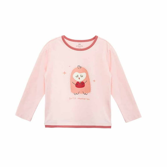 Inknowing Soft Cotton Long Sleeve T-Shirt Stretchy & Breathable Spring Wear for Boys and Girls
