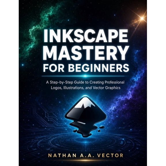 Inkscape Mastery for Beginners: A Step-by-Step Guide to Creating Professional Logos, Illustrations, and Vector Graphics, (Paperback)