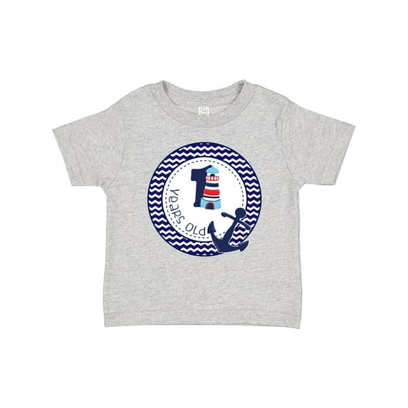 Inktastic 1 Years Old Nautical Anchor Boy Birthday Boys Baby T-Shirt