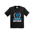 thumbnail image 1 of Inktastic 10 Years of Being Awesome Birthday Youth T-Shirt, 1 of 5
