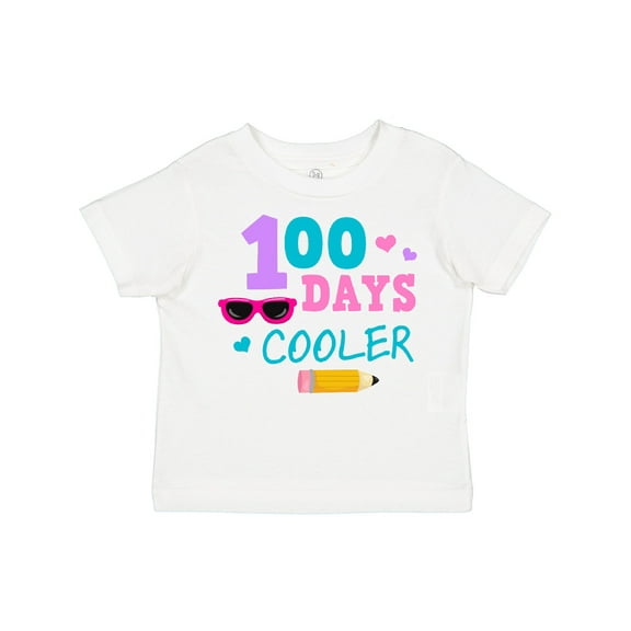 Inktastic 100 Days Cooler in Pink Girls Toddler T-Shirt