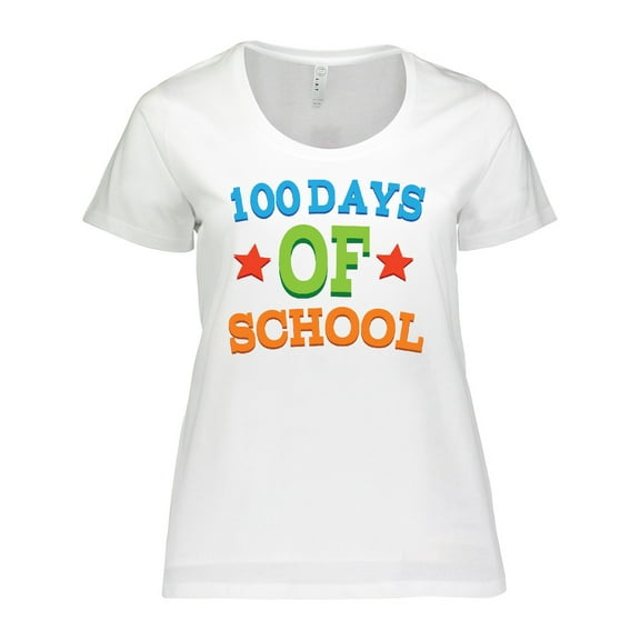 Inktastic 100 Days Of School Women's Plus Size T-Shirt