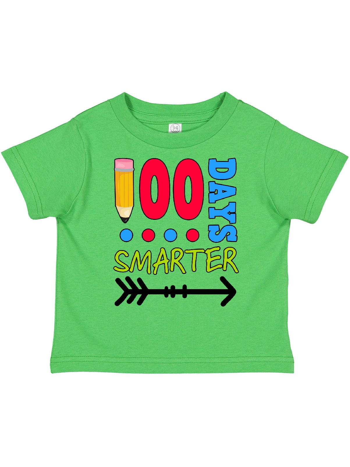 Inktastic 100 Days Smarter with Arrow Gift Toddler Boy Girl TShirt
