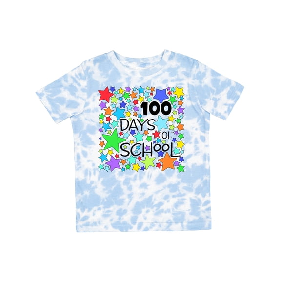 Inktastic 100 Days of School Colorful Stars Boys or Girls Toddler T-Shirt