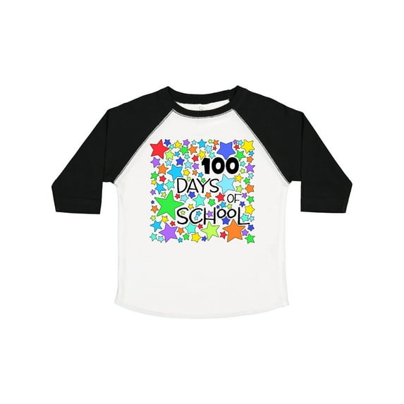 Inktastic 100 Days of School Colorful Stars Boys or Girls Toddler T-Shirt