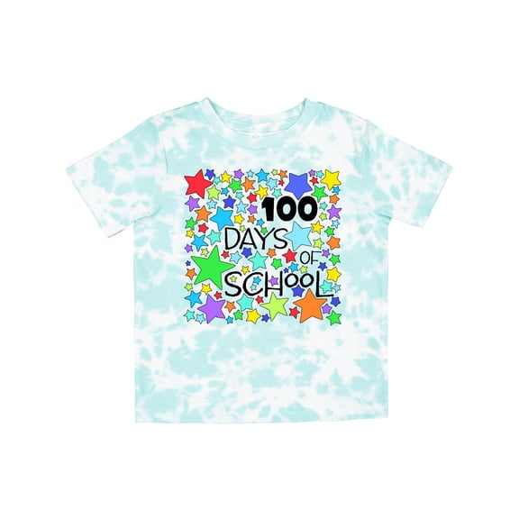 Inktastic 100 Days of School Colorful Stars Boys or Girls Toddler T-Shirt