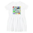 thumbnail image 1 of Inktastic 100 Days of School Colorful Stars Girls Toddler Dress, 1 of 5