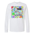 thumbnail image 1 of Inktastic 100 Days of School Colorful Stars Long Sleeve T-Shirt, 1 of 5