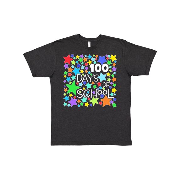 Inktastic 100 Days of School Colorful Stars T-Shirt
