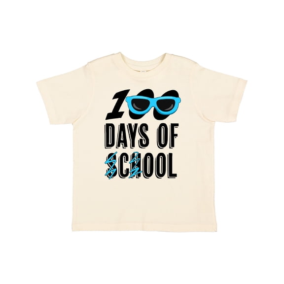 Inktastic 100 Days of School Cool Sunglasses Design Boys or Girls Toddler T-Shirt