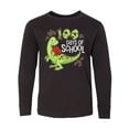 thumbnail image 1 of Inktastic 100 Days of School Green Dinosaur Long Sleeve Youth T-Shirt, 1 of 5