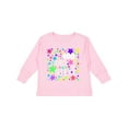 thumbnail image 1 of Inktastic 100 Days of School Pastel Stars Boys or Girls Long Sleeve Toddler T-Shirt, 1 of 5