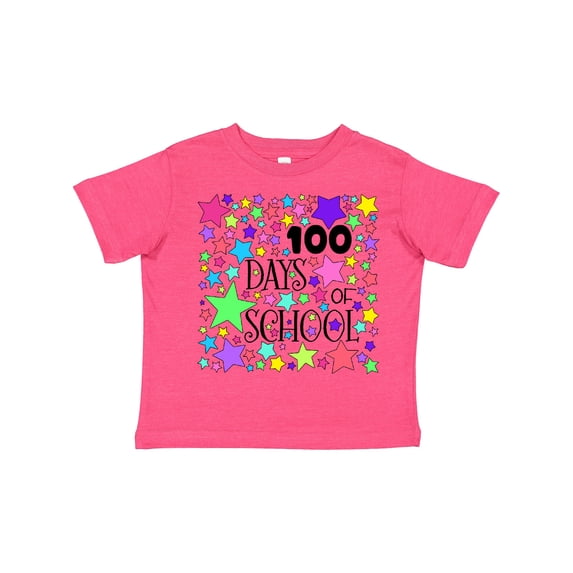Inktastic 100 Days of School Pastel Stars Boys or Girls Toddler T-Shirt