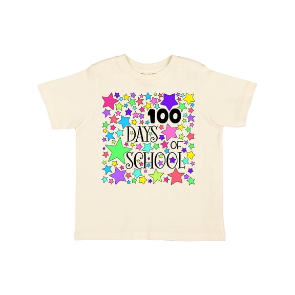 Inktastic 100 Days of School Pastel Stars Boys or Girls Toddler T-Shirt