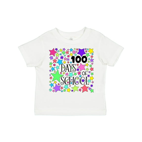 Inktastic 100 Days of School Pastel Stars Boys or Girls Toddler T-Shirt