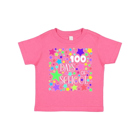 Inktastic 100 Days of School Pastel Stars Boys or Girls Toddler T-Shirt