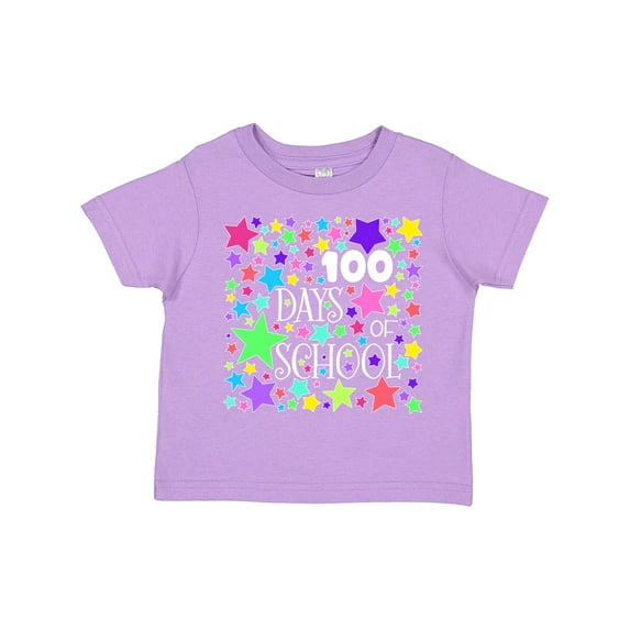 Inktastic 100 Days of School Pastel Stars Boys or Girls Toddler T-Shirt