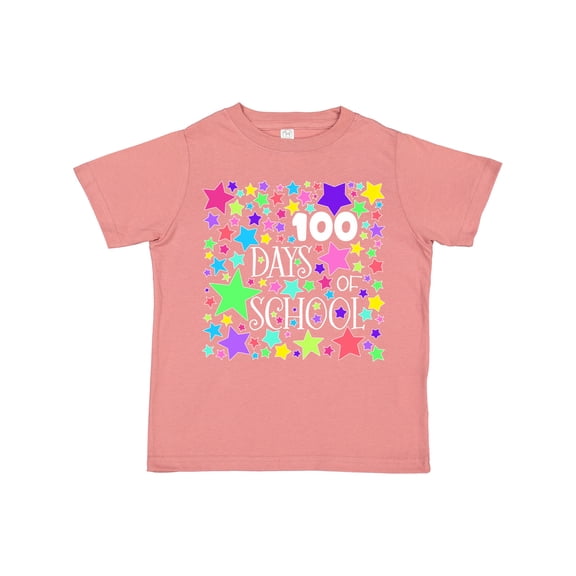 Inktastic 100 Days of School Pastel Stars Boys or Girls Toddler T-Shirt