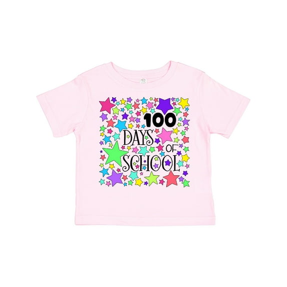 Inktastic 100 Days of School Pastel Stars Boys or Girls Toddler T-Shirt