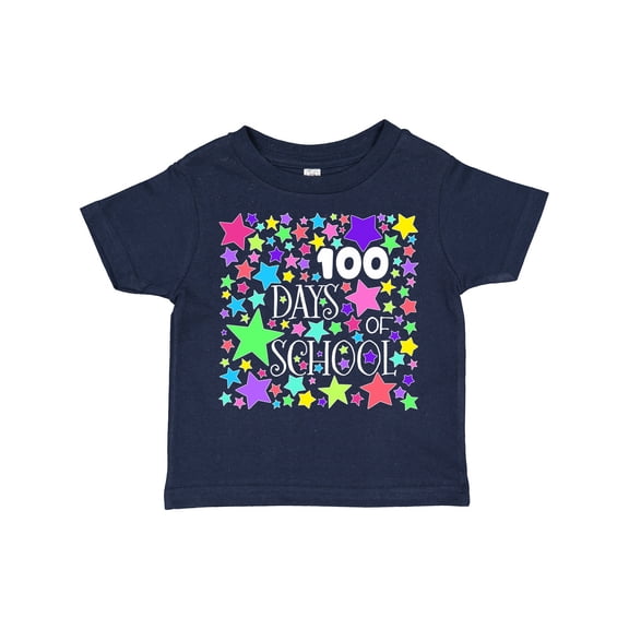 Inktastic 100 Days of School Pastel Stars Boys or Girls Toddler T-Shirt